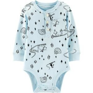 Carter's Baby Boys Long Sleeve Bodysuits 3 Months